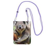 Carino Koala Borsa a tracolla per telefono per donne uomini impermeabile mini borsa per cellulare portafoglio piccole borse a tracolla con cinturino regolabile da viaggio sacchetto per cellulare da