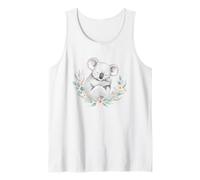 Carino Koala Floreale Kawaii Australia Wildlife Animal Canotta