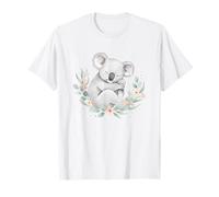 Carino Koala Floreale Kawaii Australia Wildlife Animal Maglietta