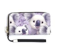 Carino Koala Portafoglio da polso da donna in pelle lunga borsa porta carte di credito pochette borsetta, Stile:, 20.0*10.5cm