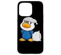 Carino l'anatroccolo con cuscino e pigiama Custodia per iPhone 15 Pro Max