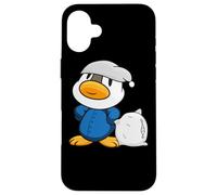 Carino l'anatroccolo con cuscino e pigiama Custodia per iPhone 16 Plus