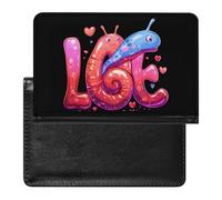 Carino Land Slug Love passaporto portafoglio carino custodia per passaporto con slot per carte di credito custodia per passaporto da viaggio, Stile:, Taglia unica