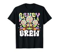 Carino Lecca-Lecca Caramelle Equipaggio Arcobaleno Costume Maglietta