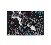Carino Leopard Floor Puzzle Piecing Jigsaw Puzzle Intrattenimento e Intelligenza per Adulti e Famiglie I più grandi regali per la tua famiglia Puzzle per adulti 500 pezzi