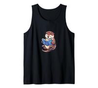 Carino Lettura Otter Acquerello Illustrazione Canotta