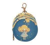 Carino Little Girl Stars Beauty Neonato Ragazzo Ciuccio Caso Titolare con Cerniera e Clip Portafoglio Portamonete, Accessori da Viaggio