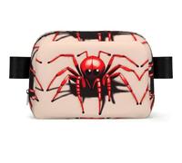 Carino Little Red Spider Marsupio impermeabile per uomini e donne - Marsupio regolabile per viaggi, borsa a tracolla leggera per corsa palestra