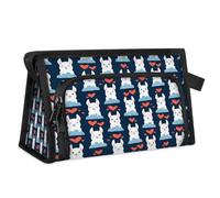 Carino Love Alpaca Travel Makeup Bag per donne uomini bambini ragazze ragazzi lama alpaca multiuso sacchetto di lavaggio borsa da toilette cosmetici articoli da toeletta borsa doccia organizzatore,