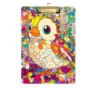 Carino Lovebird A4 Cool appunti Scienza Clip Board Plastica per Infermieristica Studente Commercio Quest Dimensioni 9 x 12