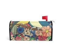 Carino Lovebird Arte Pittura Decorativa mailbox avvolge per primavera divertimento cassetta postale magnetica copre inverno dimensioni standard copertura para buzon