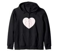 Carino Luce Bianco Rosa Leopard Modello Animale Minimalista Felpa con Cappuccio