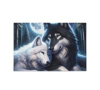 Carino Lupo Mate Puzzle Sfidante Gioco di Puzzle Divertente Puzzle per Adulti 1000 Pezzi