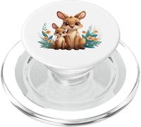 Carino Madre Canguro E Joey Animale Illustrazione PopSockets PopGrip per MagSafe
