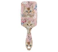 Carino Maine Coon Cats Oro Rosa amichevole cuscino d'aria pettine Progettato bagnato asciutto spazzola per capelli sottili con manico ergonomico cepillo para cabello rizado