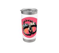 Carino Manette Costume Bicchiere termico in acciaio inox doppia parete