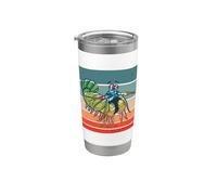 Carino Mantis Shrimp Pavone Mantis Shrimp Sea Creature Bicchiere termico in acciaio inox doppia parete