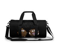 Carino Marrone Pollo Marrone Mucca Borsa Da Palestra Portatile per Donne E Uomini Viaggio Duffel Bag per Sport Stampa Gymbag Divertente Yoga Bag