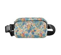 Carino marsupio con personaggi dei cartoni animati e elementi natalizi rosa, donne e uomini, per allenamento, corsa, escursionismo, Musica classica a colori Reggae, 1 Size