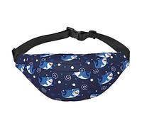 Carino marsupio in gomma blu anatra marsupio regolabile borsa a tracolla zaino per uomo donna viaggio escursionismo ciclismo corsa, Motivo 1, Taglia unica, Zaini Daypack