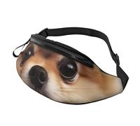 Carino marsupio Pomeranian per uomo e donna, impermeabile, sportivo, alla moda, borsa a tracolla con cinturino regolabile, grande borsa a tracolla per viaggi ed escursionismo