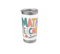 Carino Matematica Insegnante Scuola Classroom Daisy Bicchiere termico in acciaio inox doppia parete