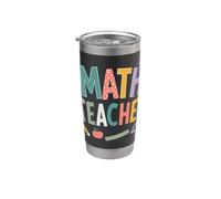 Carino Matematica Insegnante Scuola Classroom Daisy Bicchiere termico in acciaio inox doppia parete