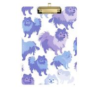 Carino Matisse Style Blu Viola Gradiente Cane All'aperto Appunti Hard Board per il Primo Anno Insegnante Must Haves Size 9 x 12.5 Tablas para escribir