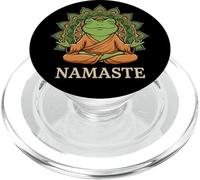 Carino meditando rana Buddha Namaste Mandala Zen Mindfulness PopSockets PopGrip per MagSafe