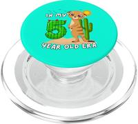 Carino Meerkat 5 ° compleanno nel mio deserto divertente di 5 anni PopSockets PopGrip per MagSafe