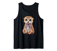 Carino Meerkat Illustrazione Animal Design Canotta