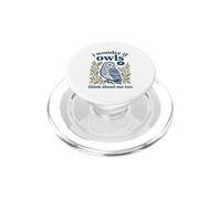 Carino mi chiedo se i gufi pensano anche a me Uccello della foresta PopSockets PopGrip per MagSafe