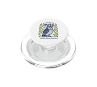 Carino mi chiedo se i gufi pensano anche a me Uccello della foresta PopSockets PopGrip per MagSafe