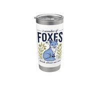 Carino Mi chiedo se le volpi pensano anche a me Foresta Fox Bicchiere termico in acciaio inox doppia parete