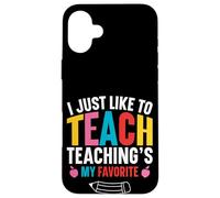 Carino, mi piace solo insegnare - L'insegnamento divertente è il mio preferito Custodia per iPhone 16 Plus