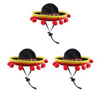 Carino mini berretto messicano cappello rosso palla di pelo cappello casual
