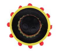Carino mini berretto messicano cappello rosso palla di pelo cappello casual
