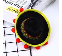 Carino mini berretto messicano cappello rosso palla di pelo cappello casual