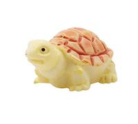 Carino Mini Tartaruga Modello Fairy Garden Miniature Fai da te Casa delle bambole Terrario Home Desktop Succulente Micro Paesaggio Decorazione Giallo Creativo e utile
