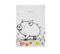 Carino Miniature Pig bandiere all'aperto banner banner all'aperto per la decorazione esterna 28x40 double sided