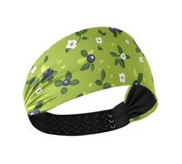 Carino mirtillo Frutta Verde Raffreddamento Fascia per le donne Moda Elastico Tennis Sweatbands per il lavaggio del viso Calcio Tennis make up