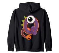 Carino Monster Q Halloween Jack O Lanterna Felpa con Cappuccio