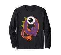 Carino Monster Q Halloween Jack O Lanterna Maglia a Manica