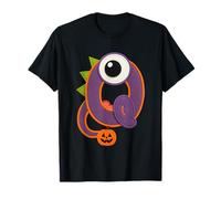 Carino Monster Q Halloween Jack O Lanterna Maglietta