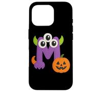 Carino Mostro M Con Zucca Halloween Divertimento Custodia per iPhone 16 Pro