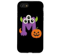 Carino Mostro M Con Zucca Halloween Divertimento Custodia per iPhone SE (2020) / 7/8