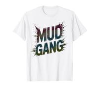 Carino Mud Gang Run Muddy Buddies Mudder Squad Outfit Maglietta