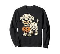 Carino Mummia Cucciolo Spettrale Halloween Dolcetto o scher Felpa