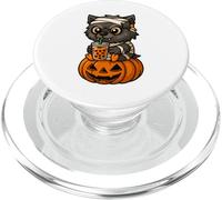 Carino Mummia Lupo Bere Boba Tea Halloween Spooky Kawaii PopSockets PopGrip per MagSafe