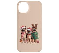 Carino Natale Cani Vacanze Invernali Pastore Tedesco Custodia per iPhone 14 Plus